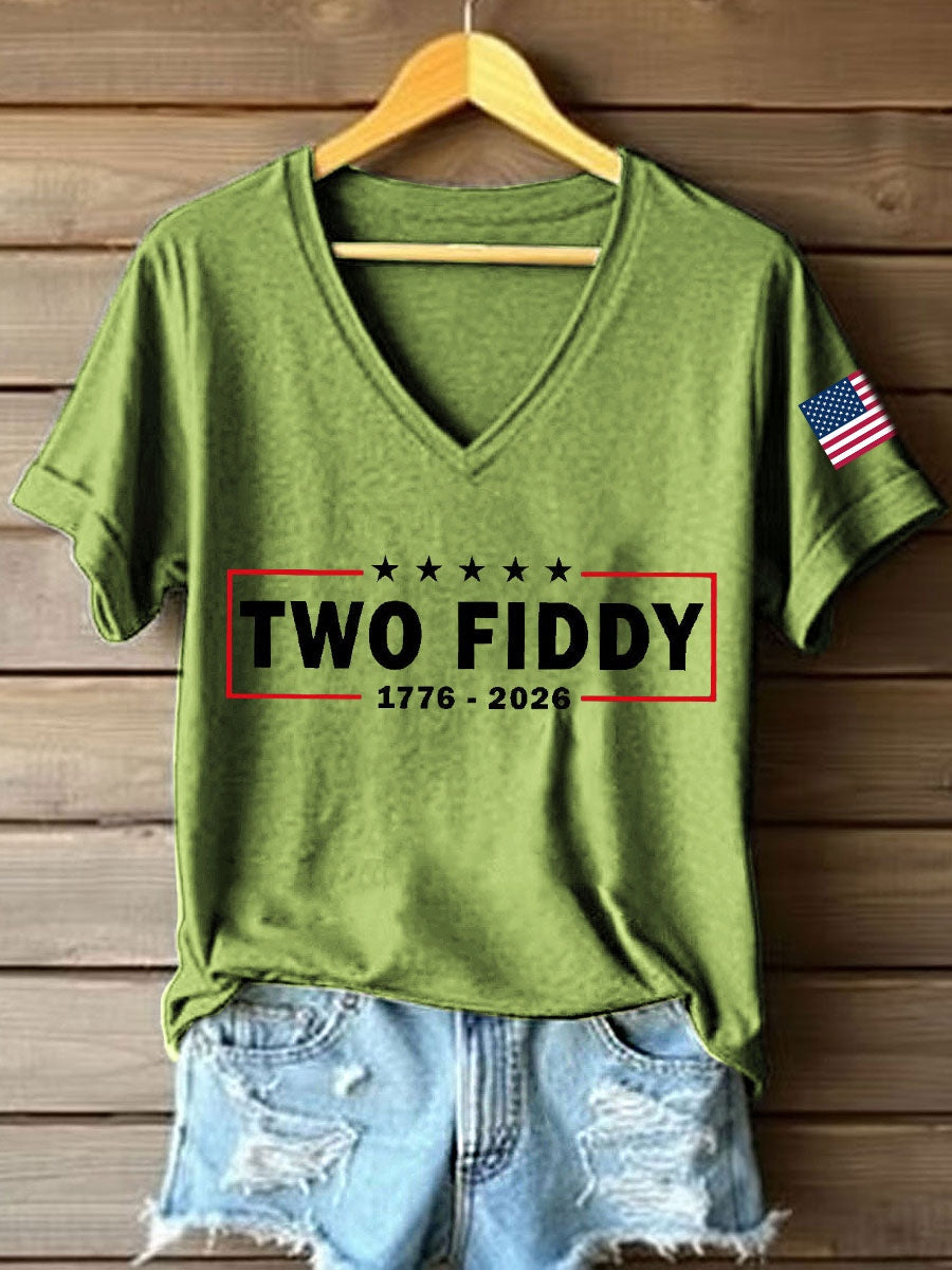 Women's Two Fiddy Print T-Shirt