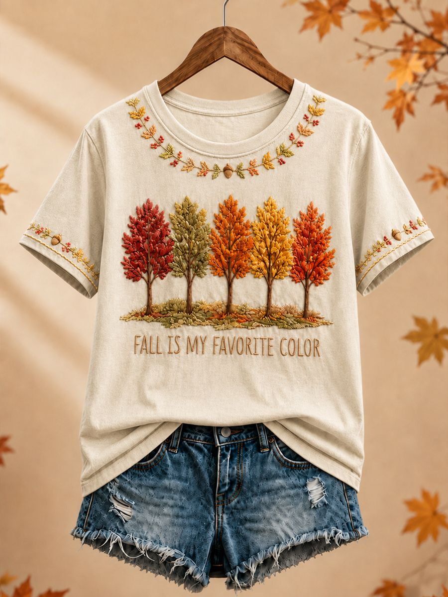 Women's Fall Is My Favorite Color short-sleeved T-shirt