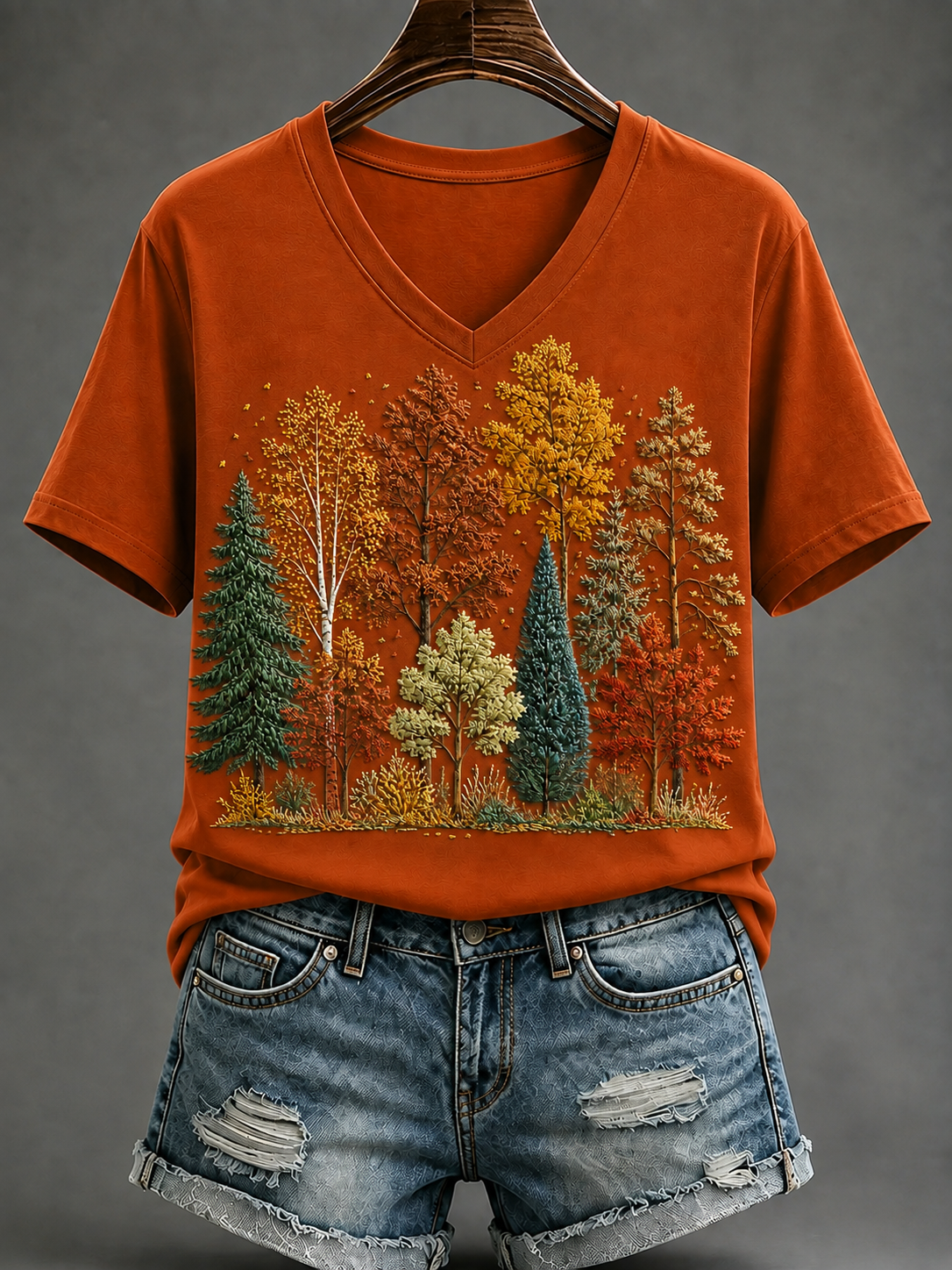 Women's Fall Short-sleeved T-shirt