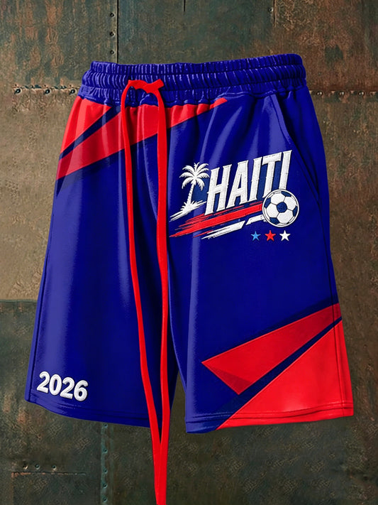 Men's Haitian football Drawstring Shorts