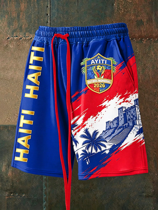 Men's Haitian football Drawstring Shorts