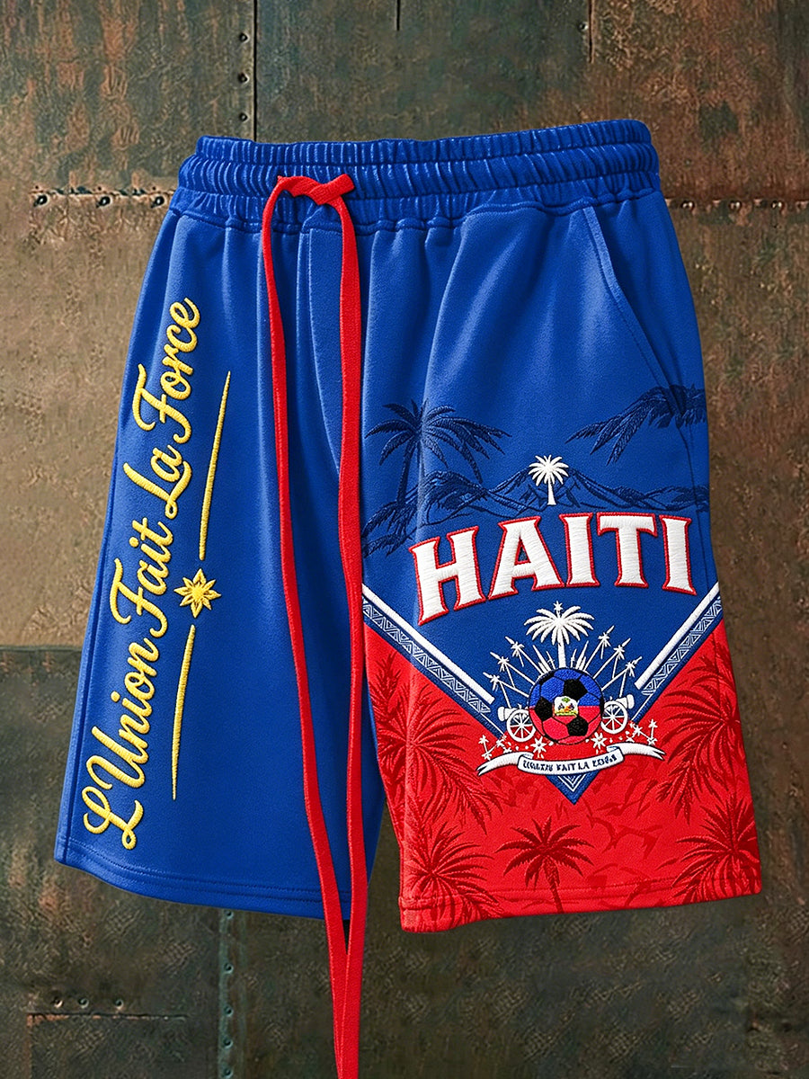 Men's Haitian football Drawstring Shorts