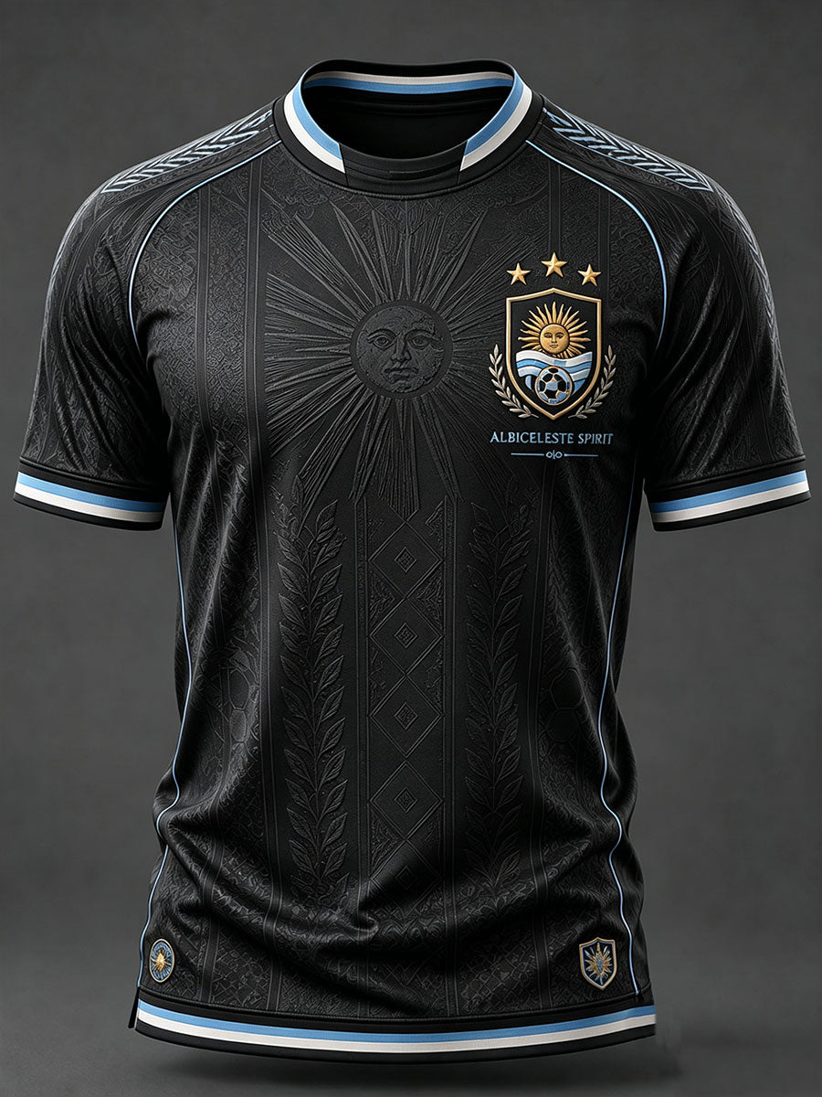 Men's Argentina Football Short Sleeve T-shirt