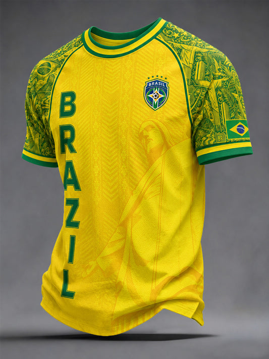 Men's Gift For Football Fans Print Casual Tee