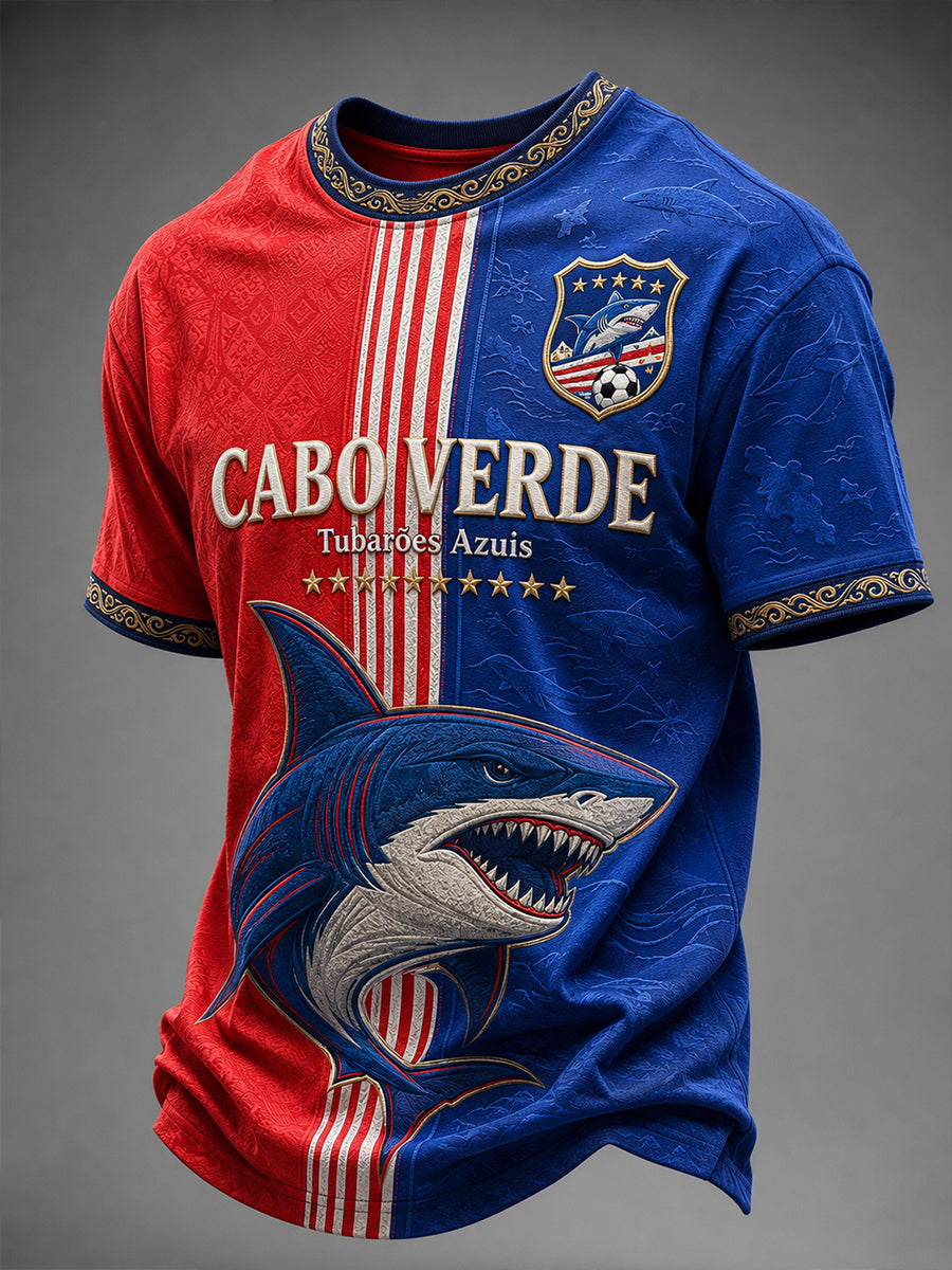 Men's Cape Verde Football Short Sleeve T-Shirt