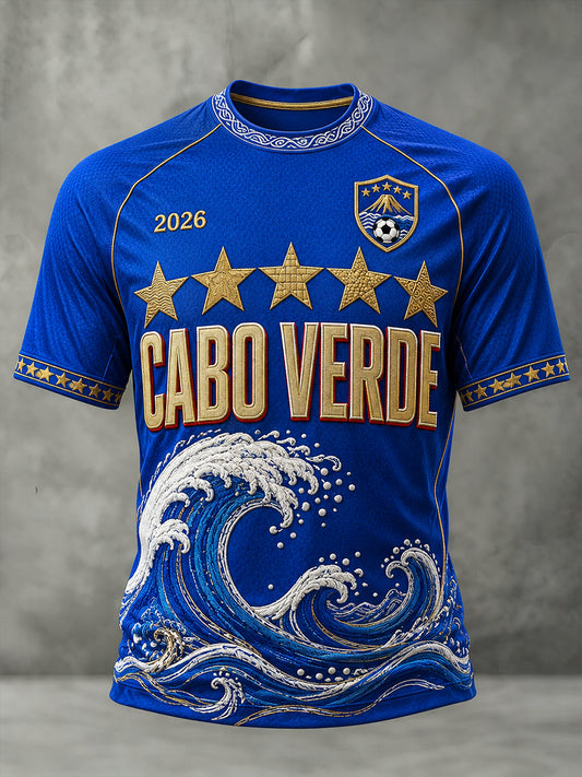 Men's Cape Verde Football Short Sleeve T-Shirt