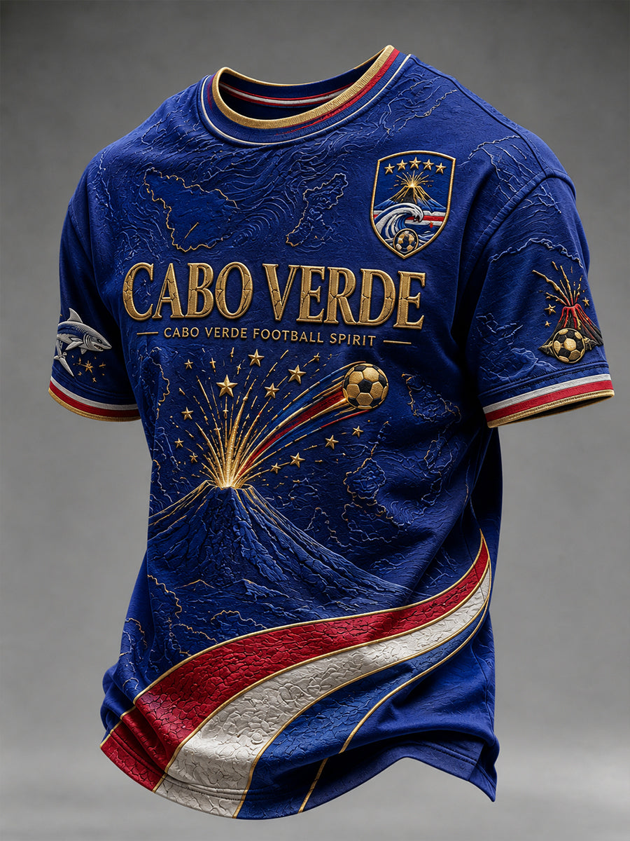 Men's Cape Verde Football Short Sleeve T-Shirt