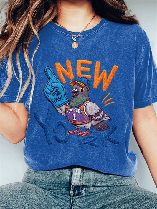Women's Basketball Pigeon Retro T-shirt