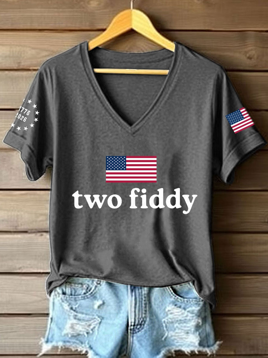 Women's Two Fiddy Print T-Shirt
