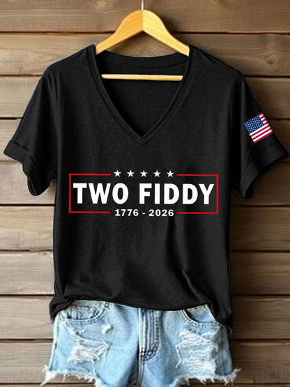 Women's Two Fiddy Print T-Shirt