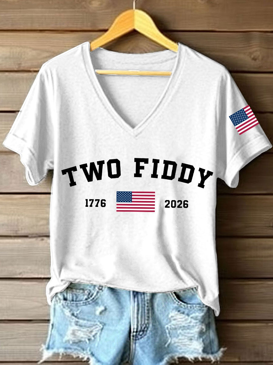 Women's Two Fiddy Print T-Shirt
