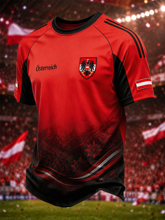 Men's Gift For Football Fans Print Casual Tee