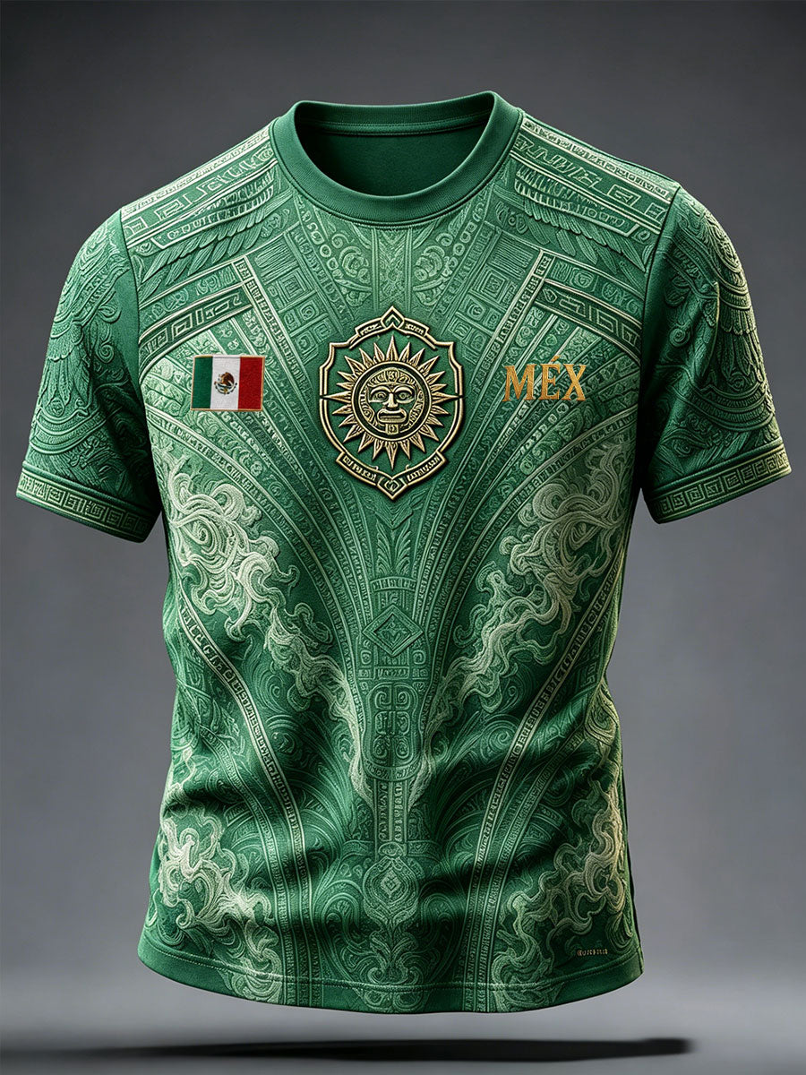 Men's Mexico Pride Art Printed T-shirt