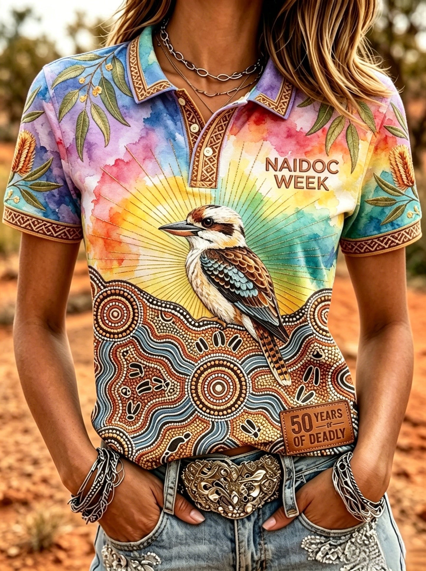 Women's Naidoc Week Art Print Short-Sleeve T-Shirts