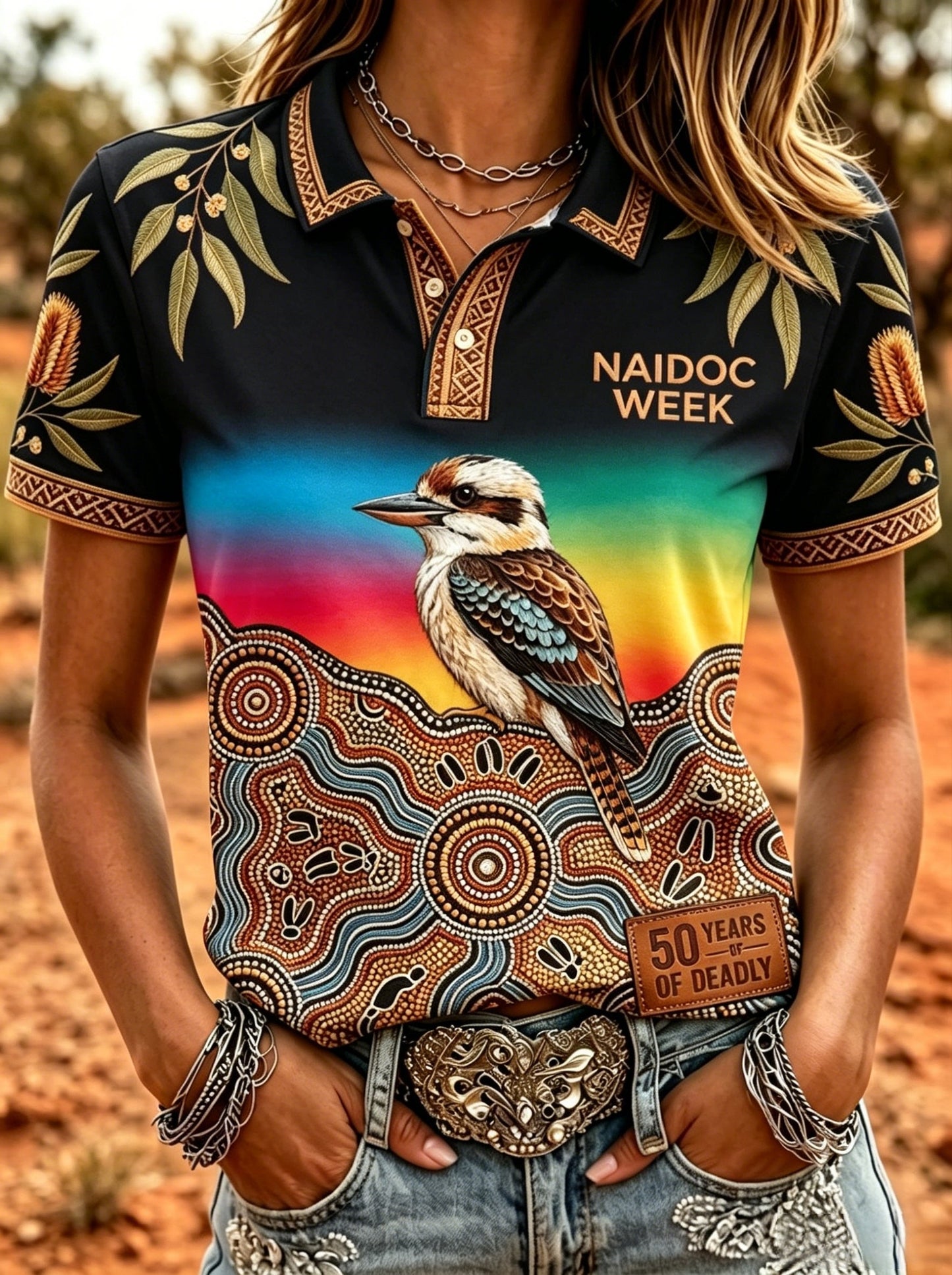 Women's Naidoc Week Art Print Short-Sleeve T-Shirts