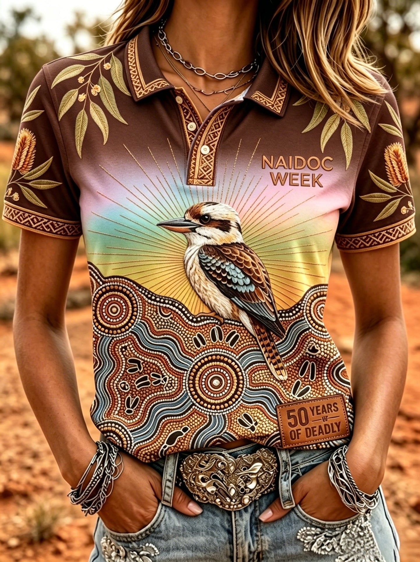 Women's Naidoc Week Art Print Short-Sleeve T-Shirts