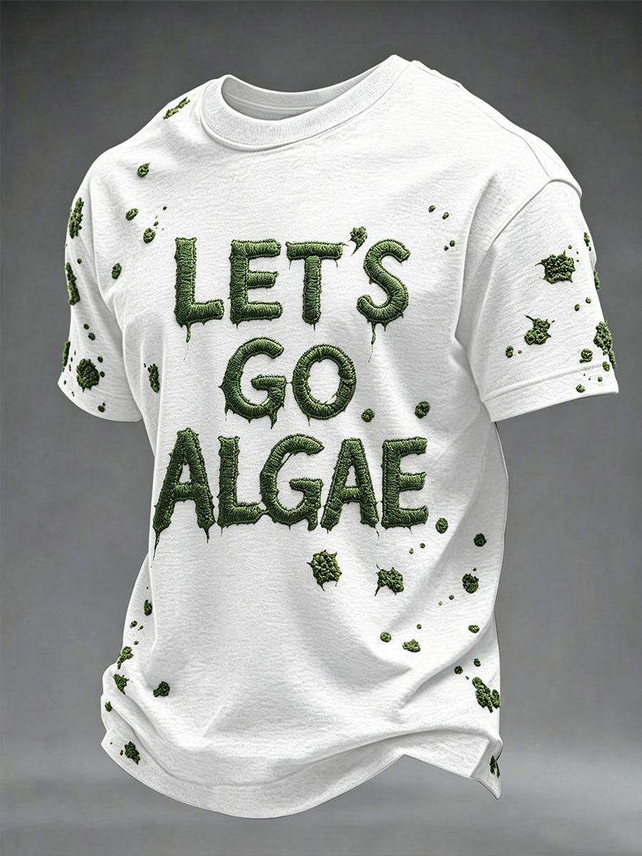 Men's Let's Go Algae  Short Sleeves T-shirt