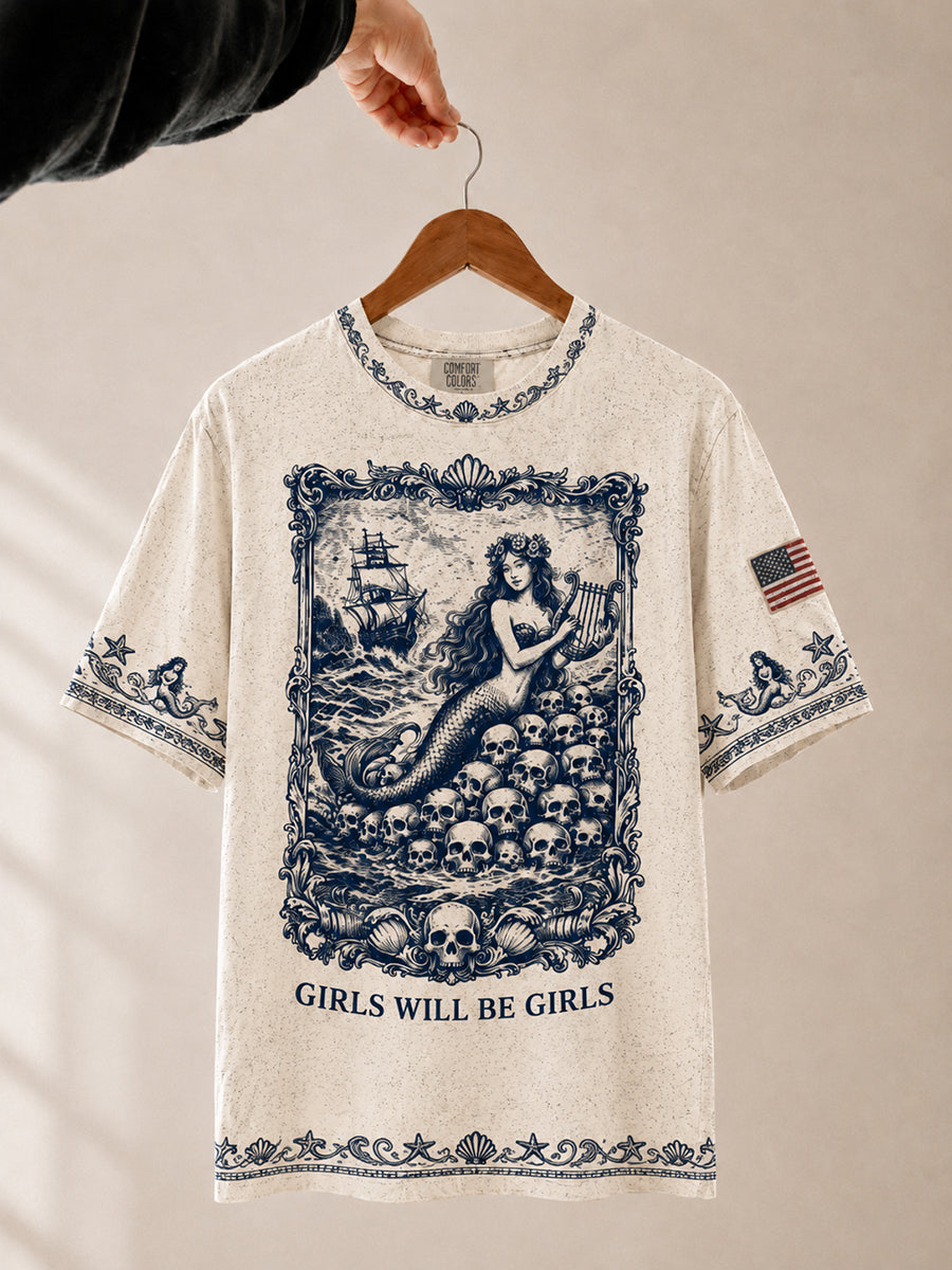 Women's Girls Will Be Girls Printed T-shirt