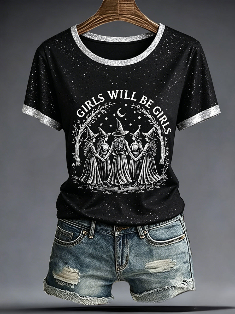 Women's Girls Will Be Girls Printed T-shirt