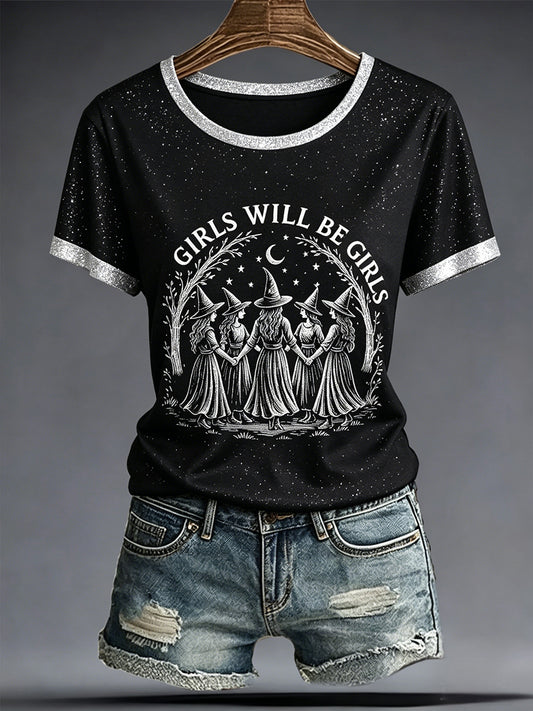 Women's Girls Will Be Girls Printed T-shirt