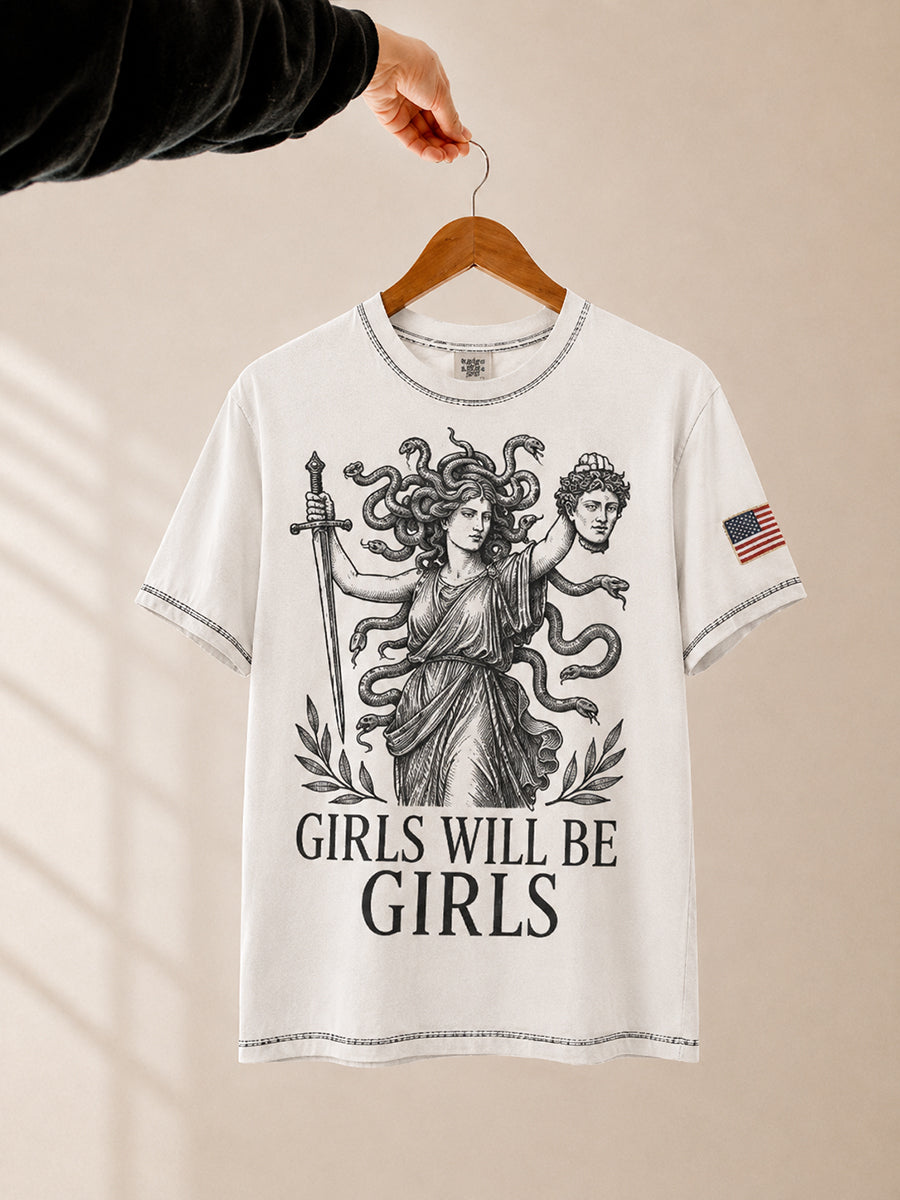 Women's Girls Will Be Girls Printed T-shirt