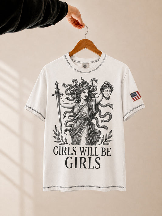 Women's Girls Will Be Girls Printed T-shirt