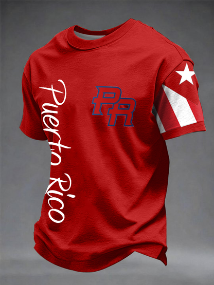 Men's Puerto Rico Printed short sleeves t-shirt