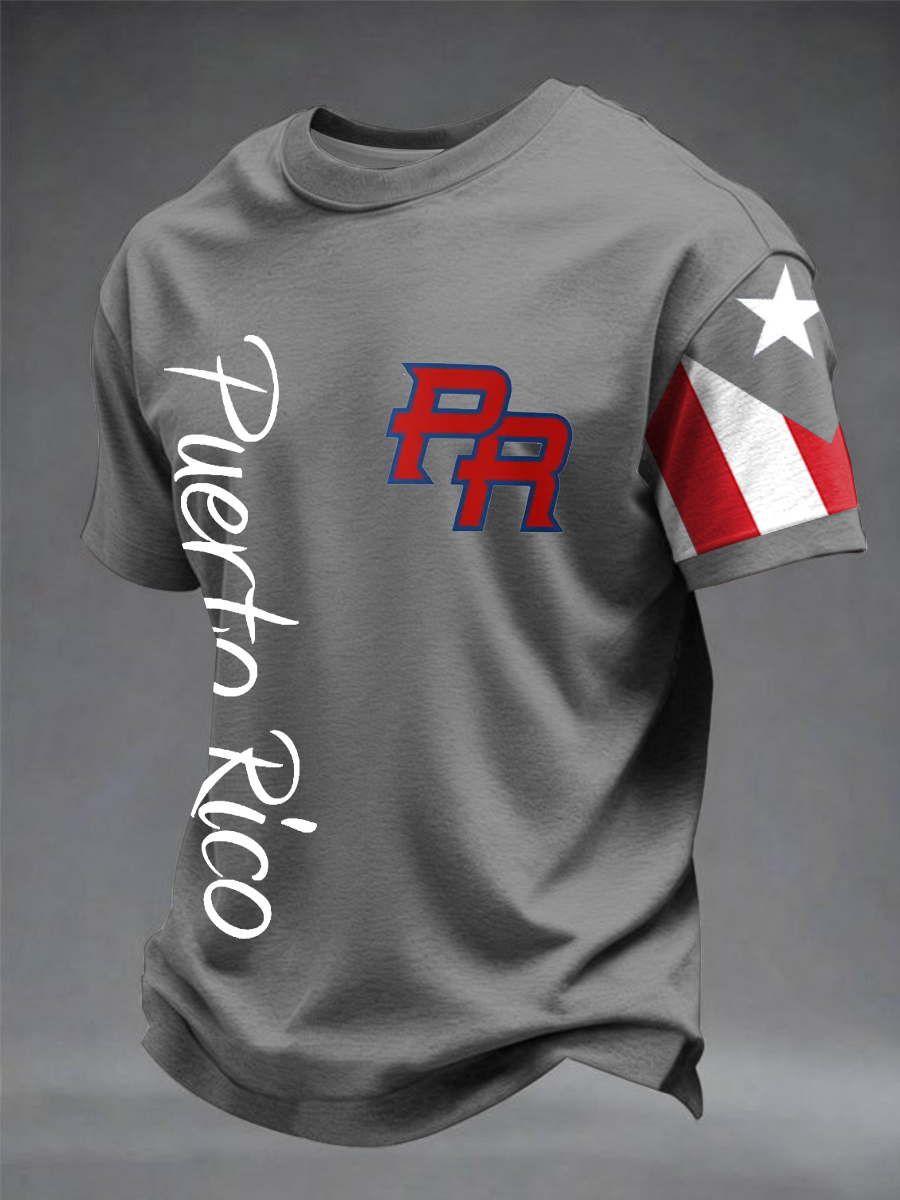 Men's Puerto Rico Printed short sleeves t-shirt