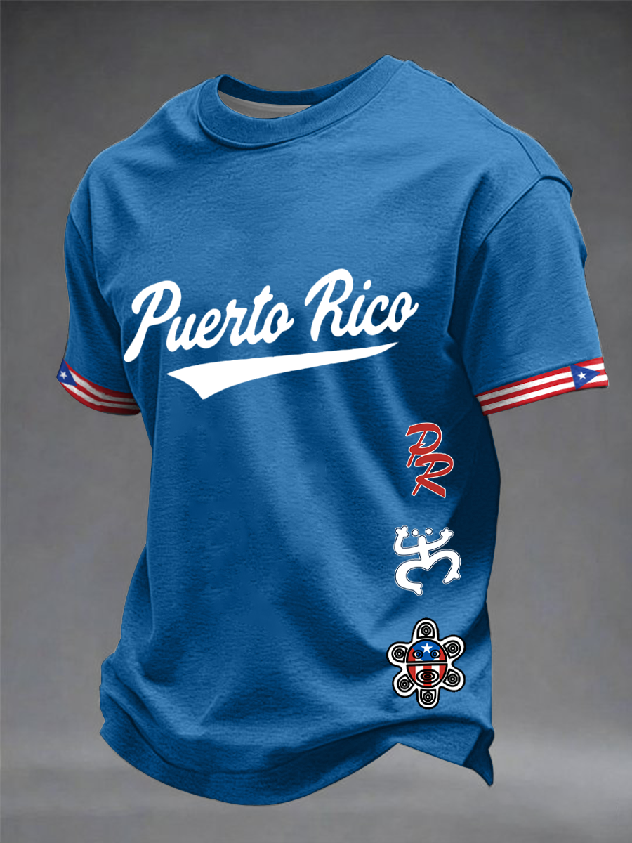 Men's Puerto Rico Printed short sleeves t-shirt