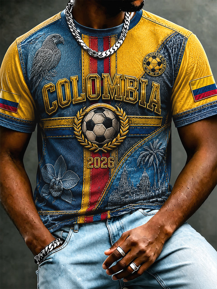Men's 2026 Colombia Soccer Fan Casual T-Shirt