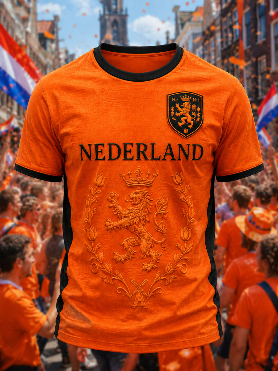 Men's Nederland Print Casual Tee