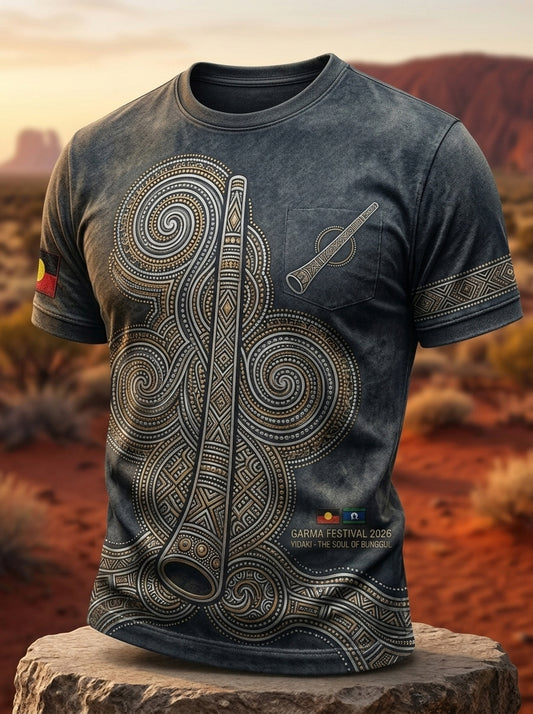 Men's AU Garma Festival Printed Short-Sleeve T-Shirt