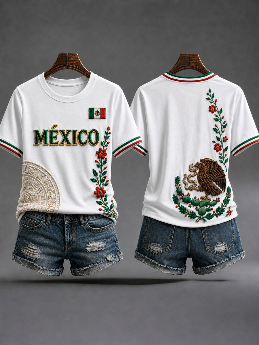 Women's Mexico Lover Art Short Sleeve T-shirt