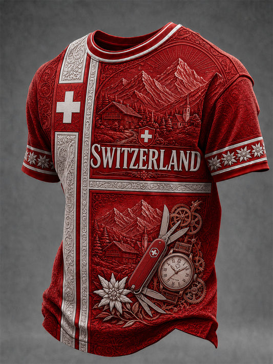 Men's Switzerland Short Sleeves T-shirt
