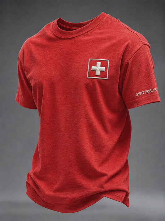 Men's Switzerland Short Sleeves T-shirt