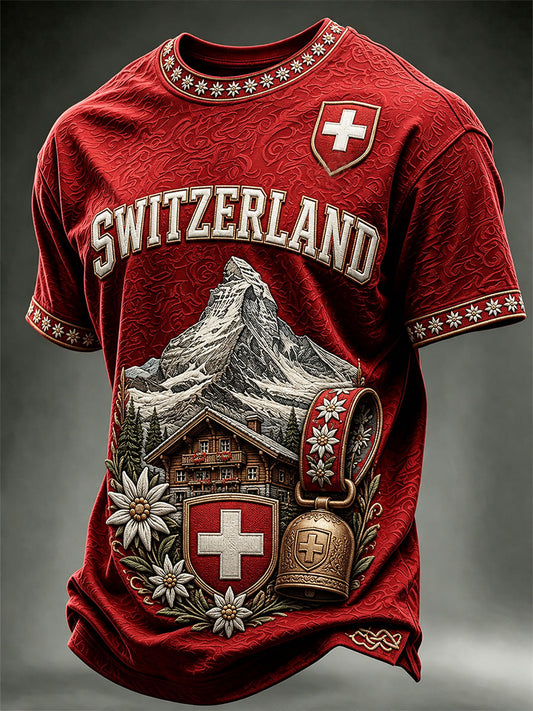 Men's Switzerland Short Sleeves T-shirt