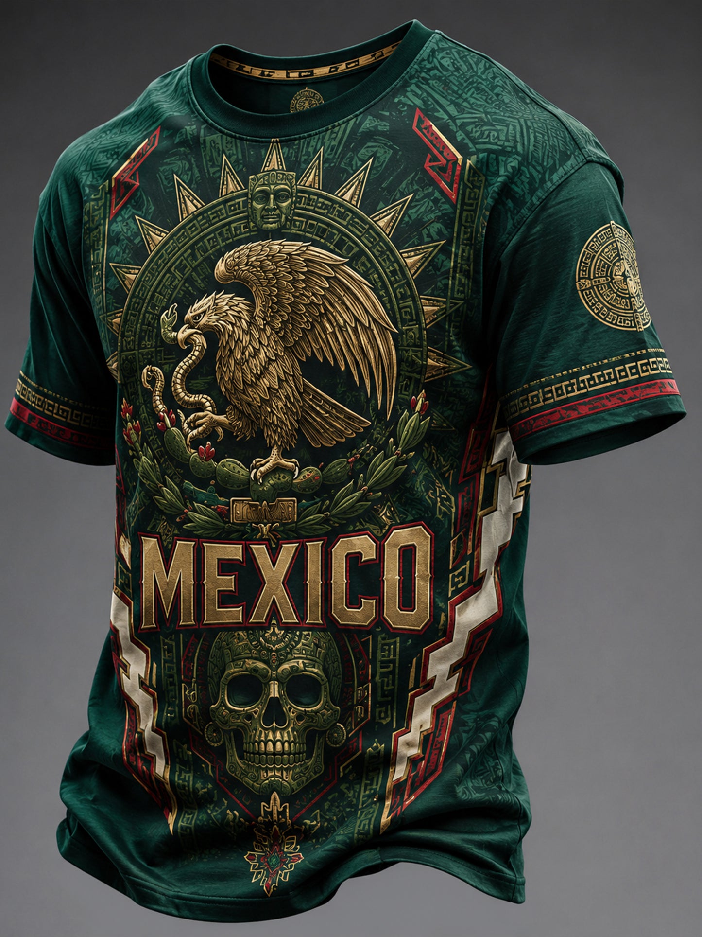 Men's Mexican Independence Day Commemorative Art Print T-Shirt