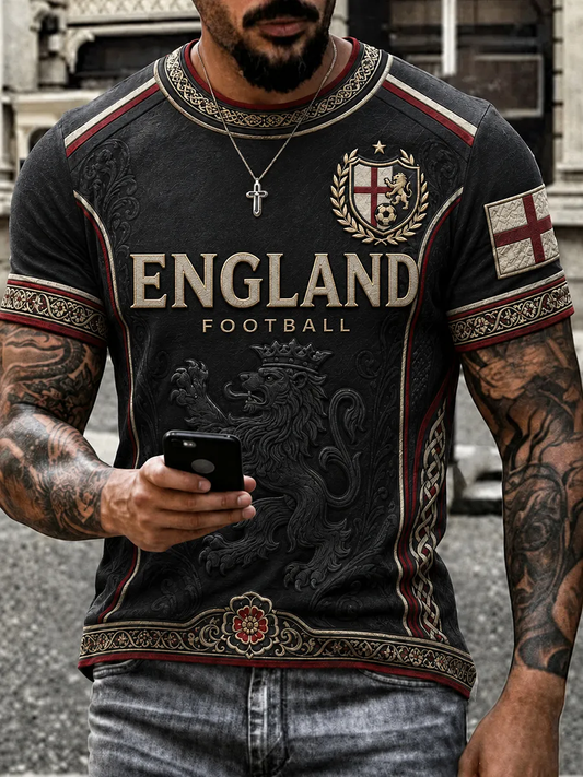 Men's England Printed short sleeves t-shirt