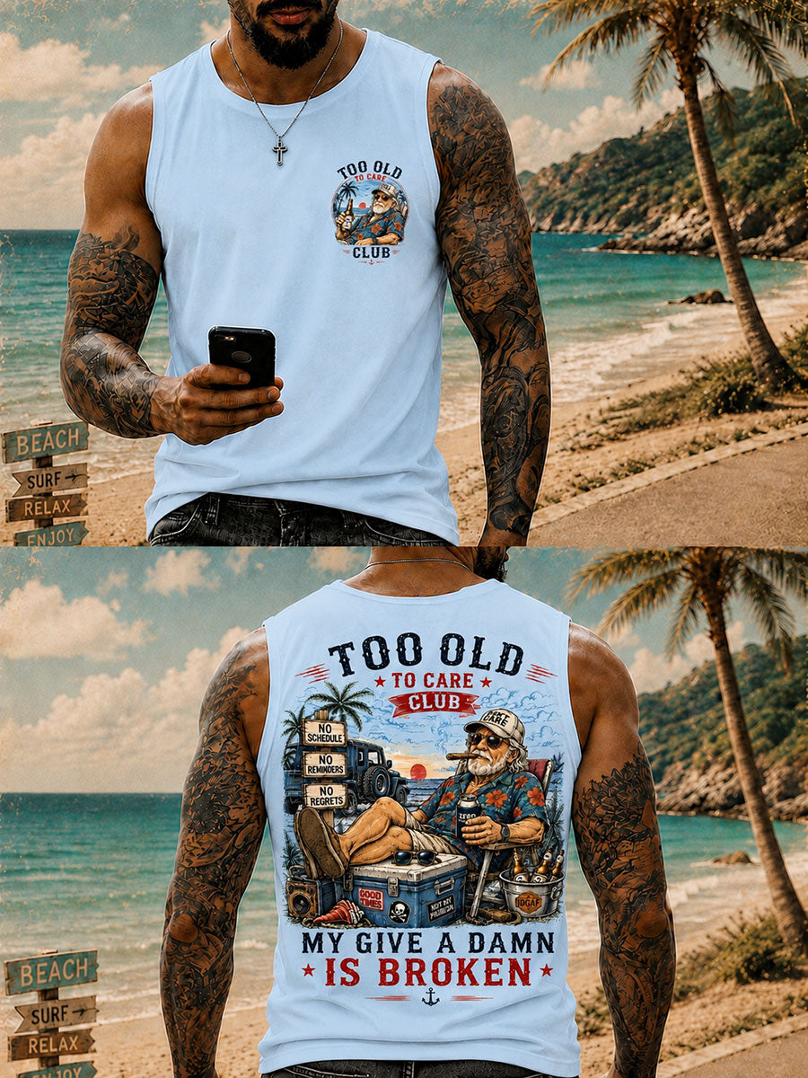 Men's 'my give a damn is broken, life's too short to pretend' Vests