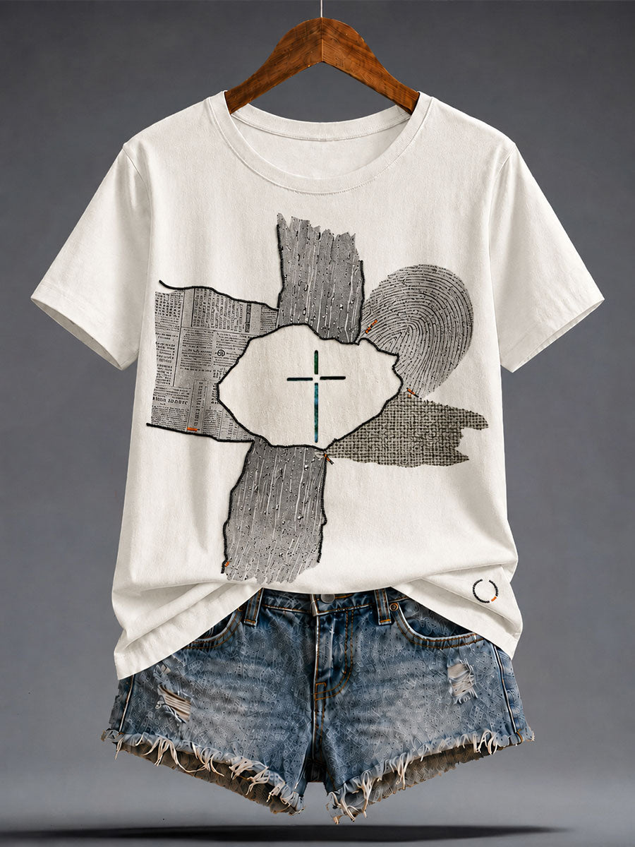 Women's Japanese Art Books Reading Lover Printed T-shirt