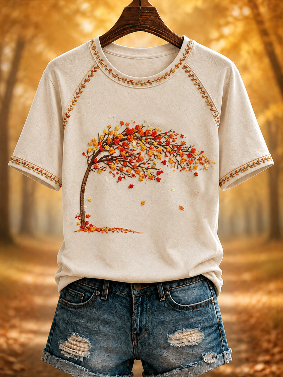 Women's Autumn Printed T-shirt