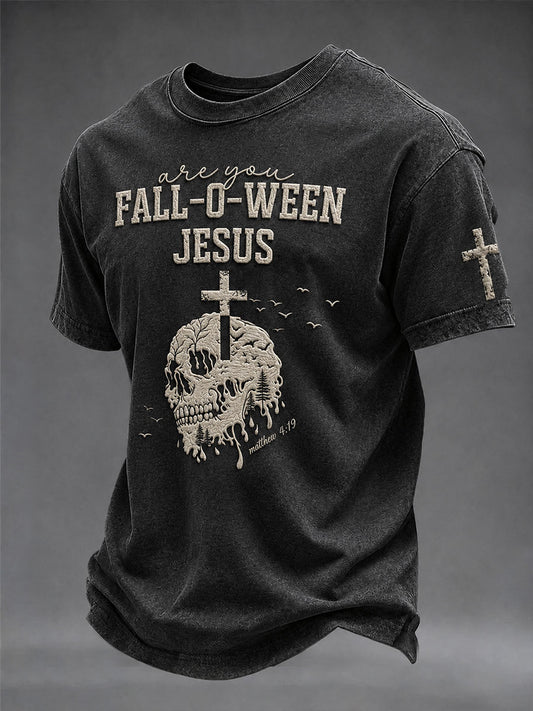 Men's Are You Fall-o-ween Jesus? short Sleeves T-shirt