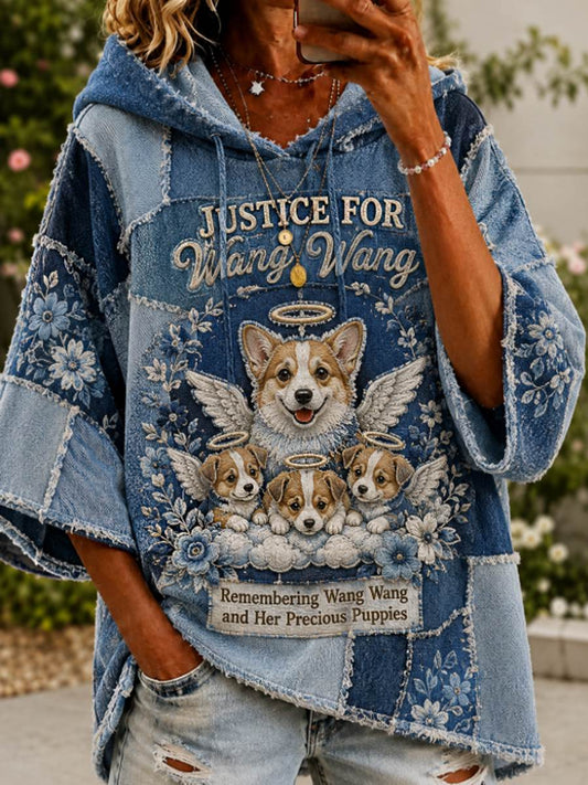 Women's STOP ANIMAL ABUSE Wangwang  Hoodie