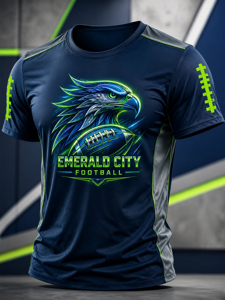 Men's Football Gameday Gift For Football Fans Casual Tee