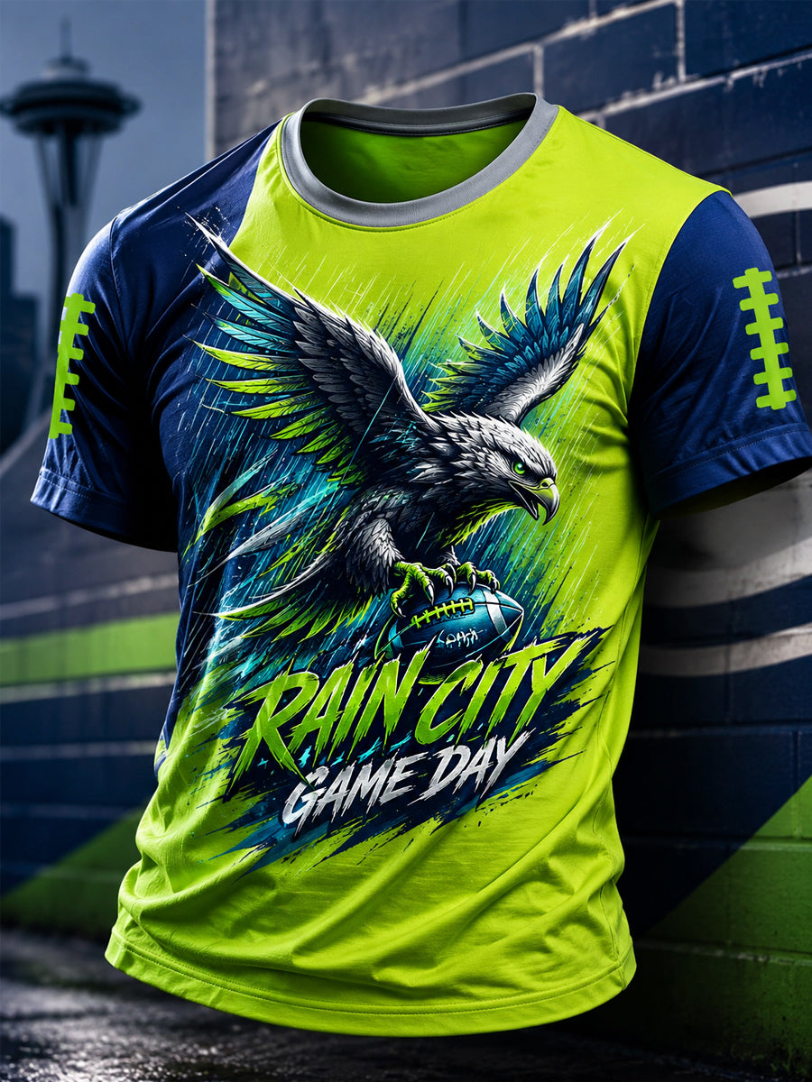 Men's Football Gameday Gift For Football Fans Casual Tee