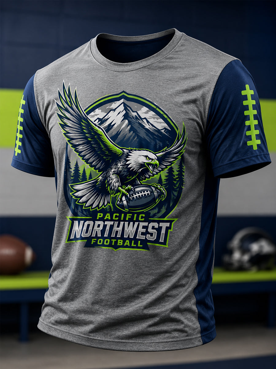 Men's Football Gameday Gift For Football Fans Casual Tee