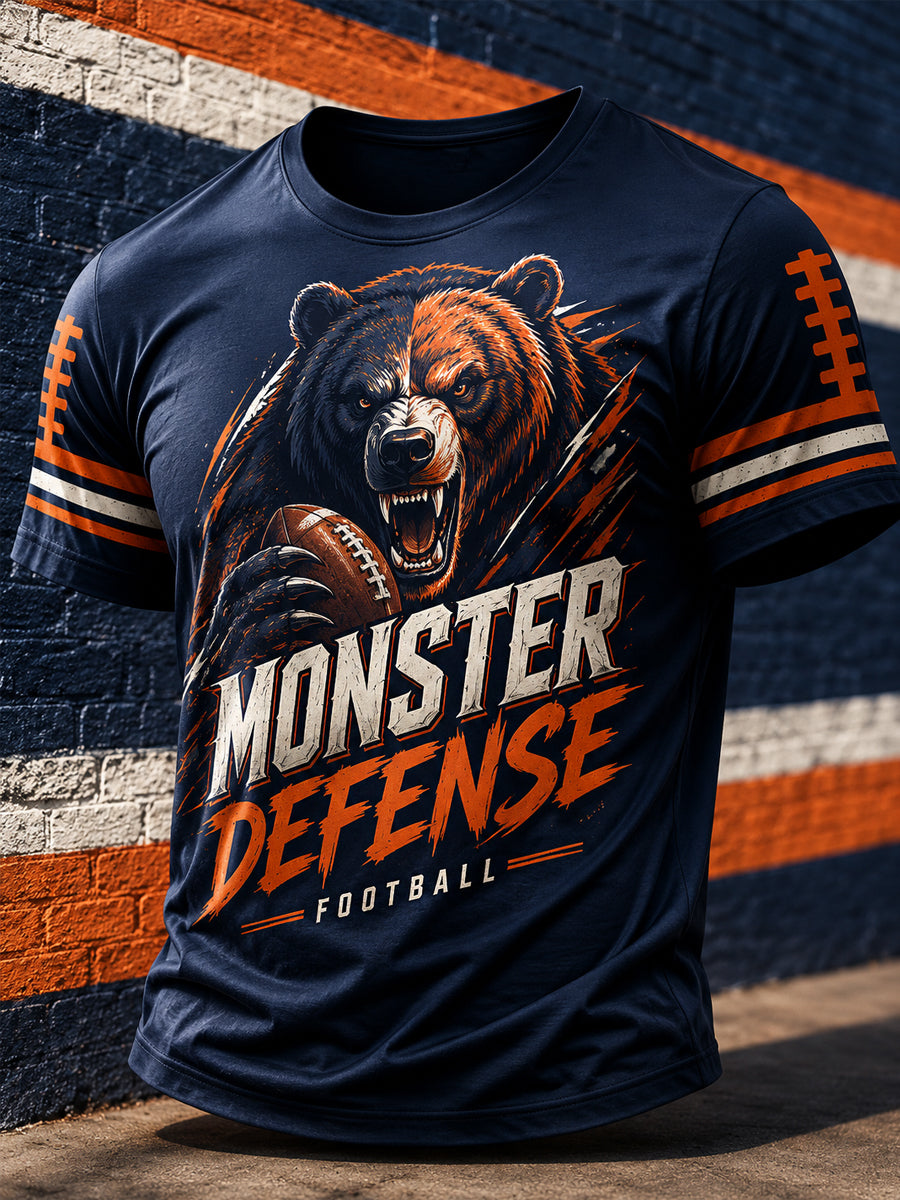 Men's Football Gameday Gift For Football Fans Casual Tee