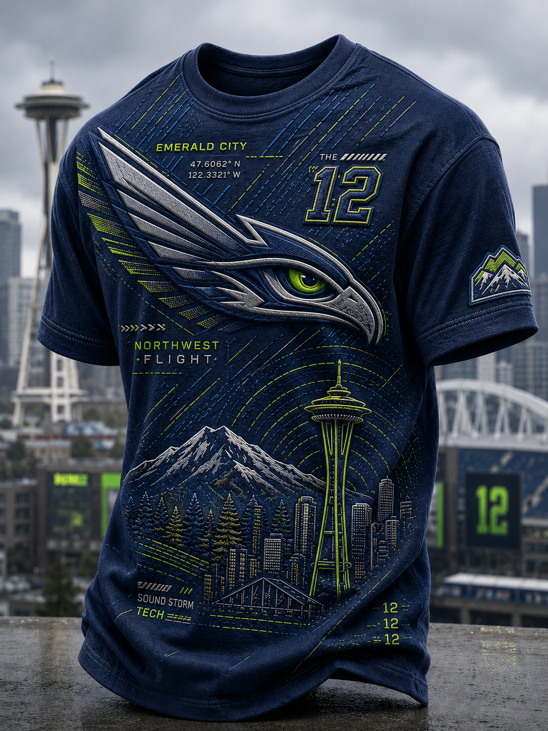 Men's Seattle Seahawks Short Sleeves T-Shirt
