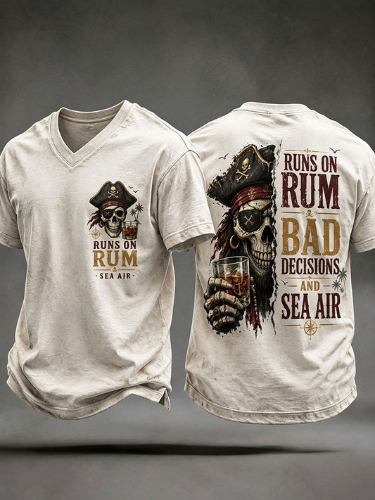 Men's "Runs On Rum, Bad Decisions, and Sea Air" T-Shirts