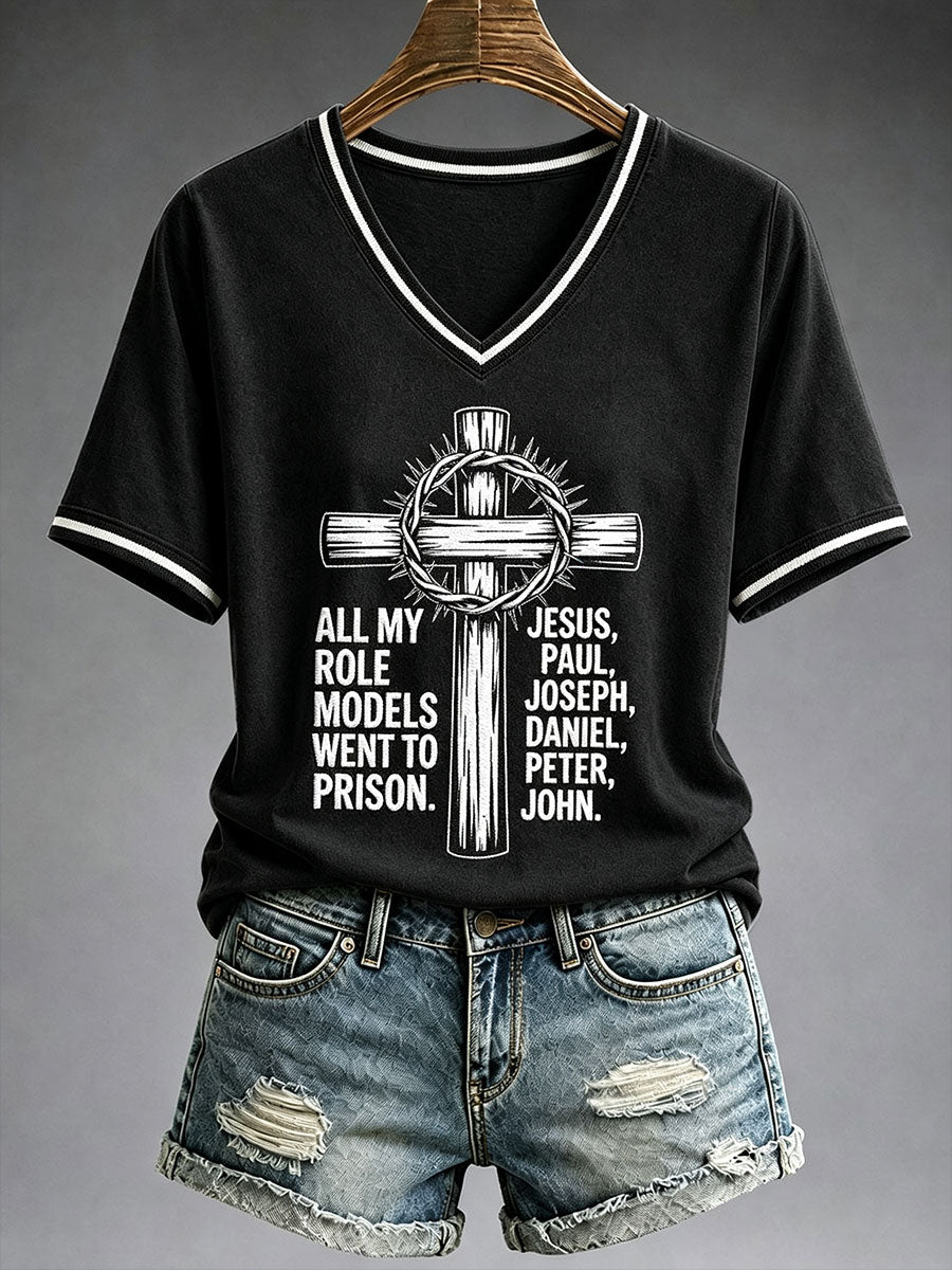 Women's  All My Role Models Went To Prison T-Shirt